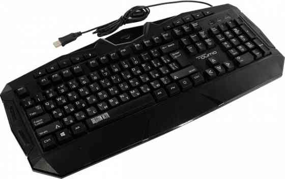 Клавиатура Qumo Antares K60, игровая, проводная, мембранная, 114 клавиш, Usb, подсв, чёрная (арт-827 Макеевка