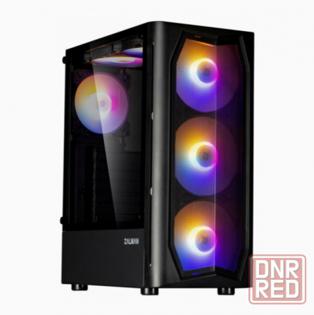 Корпус Miditower Zalman N4 Black (Atx, Window, 6xrgb Fan, Usb2.0 X2, Usb3.0x1, без бп) (арт-8087) Макеевка - изображение 1