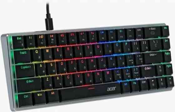 Игровая клавиатура Acer Okw302 механическая Led (Zl. Kbdcc.01c) (арт-2089) Макеевка