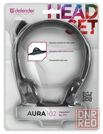 Наушники с микрофоном (гарнитура) Defender Hn-102, проводная, 1,8 м, стерео, с оголовьем, регулятор Макеевка - изображение 3