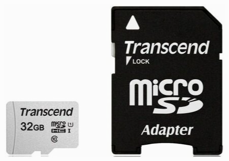 Карта памяти 32gb Transcend Ts32gusd300s-A Microsdhc Class 10 U1 300s + адаптер (арт-2730) Макеевка
