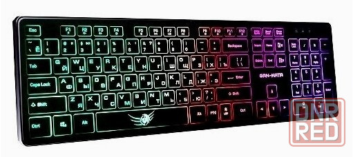 Клавиатура игровая Dialog Kgk-17u Black Gan-Kata 104кл. радужная подсветка - чёрная 1.6м (арт-8787) Макеевка - изображение 1
