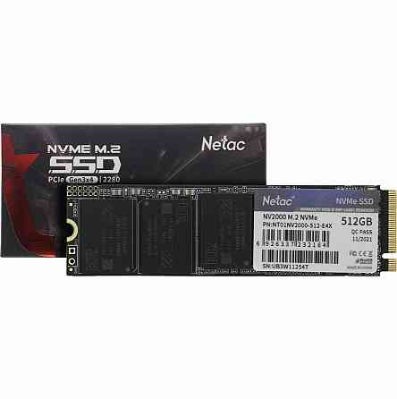 Твердотельный накопитель Ssd M.2 Nvme Netac Nv2000 512gb Pcie Nvme 3.0 X4 3d Nand Nt01nv2000-512-E4x Макеевка