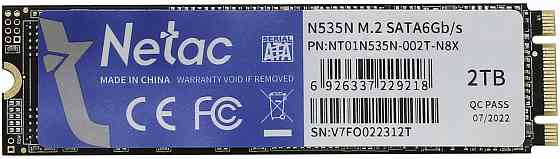 Твердотельный накопитель Ssd M.2 Sata Netac 2tb Sata (Nt01n535n-002t-N8x) (арт-6022) Макеевка