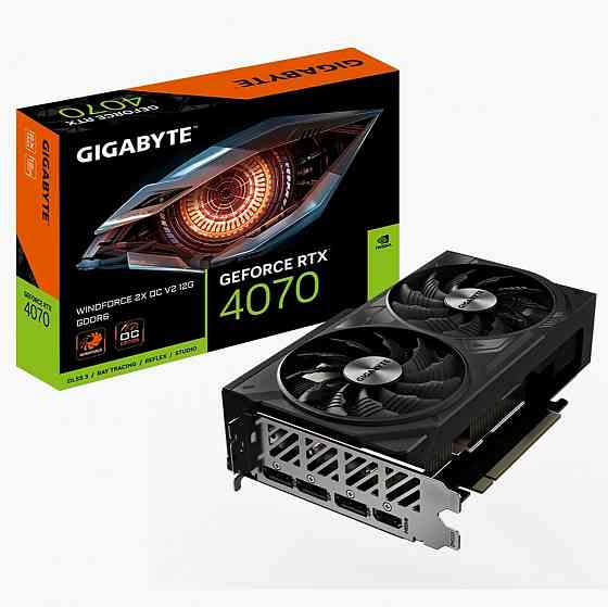 Видеокарта Gigabyte Rtx4070 Windforce 2x Oc V2 12gb Gddr6 192bit 3xdp Hdmi 2fan Rtl (арт-6125) Макеевка