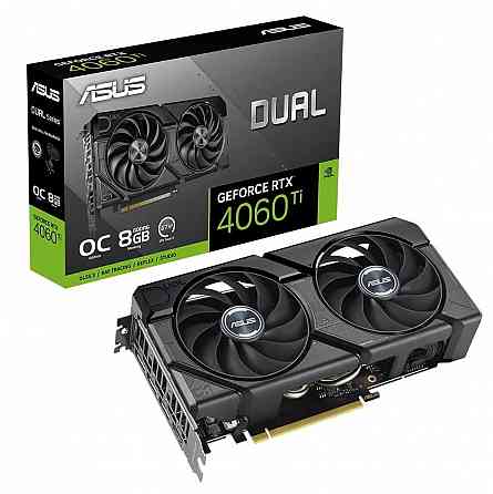Видеокарта Asus Nvidia Geforce Rtx 4060 Ti 8gb Dual-Rtx4060ti-O8g-Evo/Rtx4060ti, Hdmi, Dp*3,8g, D6 ( Макеевка