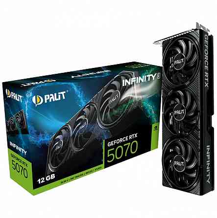 Видеокарта Palit Geforce Rtx 5070 Infinity 3 12 гб, 2325 мгц, черный (арт-2856) Макеевка