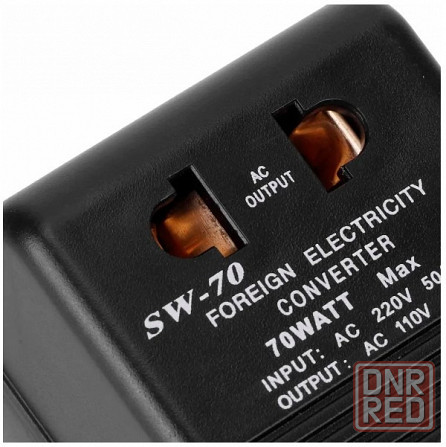 Преобразователь напряжения (блок питания, адаптер, трансформатор,) с 220 на 110V 70W Донецк - изображение 2
