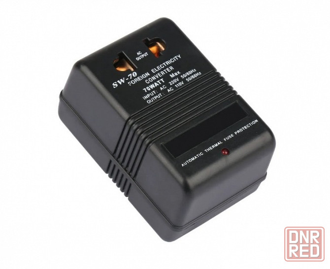 Преобразователь напряжения (блок питания, адаптер, трансформатор,) с 220 на 110V 70W Донецк - изображение 3