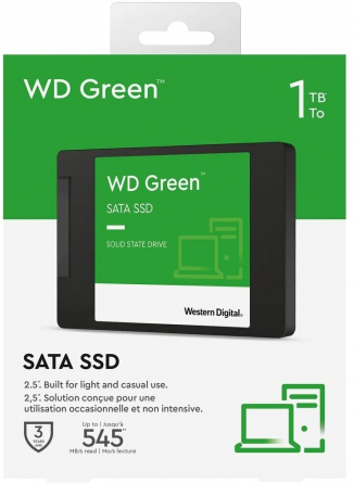 Твердотельный накопитель Ssd 1tb Western Digital Green Wds100t3g0a Sata3 2.5 (арт-6061) Макеевка