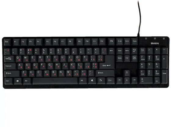 Клавиатура Sven проводная Standard 301, Usb, 104 клавиши, черная (Sv-03100301ub) (арт-8780) Макеевка
