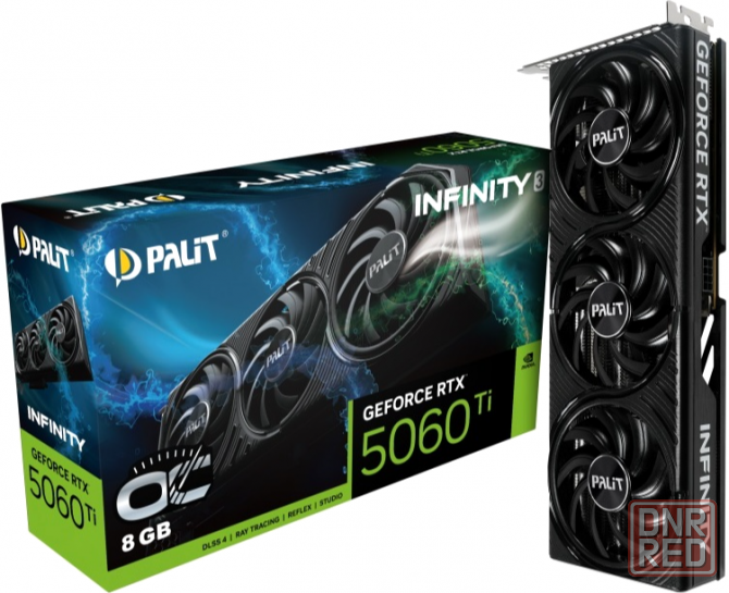 Видеокарта Palit Pa-Rtx5060ti Infinity 3 Oc 8гб, Ret (Ne7506ts19p1-Gb2062s) (арт-1370) Макеевка - изображение 1