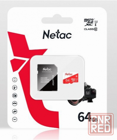 Карта памяти Netac P500 Eco, Microsdxc, 64 гб, Class 10, Uhs-I U1, адаптер на Sd (Nt02p500eco-064g-R Макеевка - изображение 3