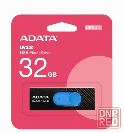 Флэш-накопитель A-Data Uv320 32гб, Usb3.2, черный/синий(Auv320-32g-Rbkbl) (арт-8325) Макеевка - изображение 4