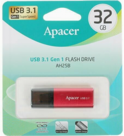 Память Usb Flash 32 гб Apacer Ah25 Ap32gah25br-1 (арт-3246) Макеевка