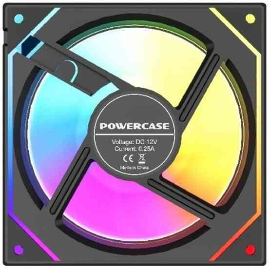 Вентилятор Powercase M52-12, Argb, черный (арт-7615) Макеевка