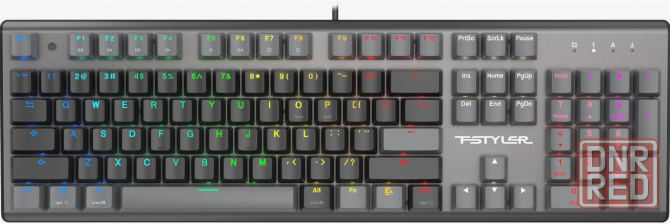 Клавиатура A4tech Fstyler Fs100 Neon механическая черный Usb For Gamer Led (Fs100) (арт-1600) Макеевка - изображение 1