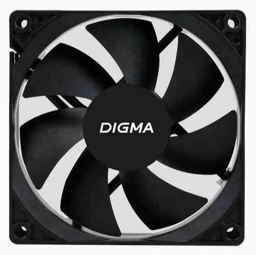 Вентилятор Digma Dfan-90 90х90x25 черный 3-Pin 4-Pin (Molex) Ret (арт-3610) Макеевка