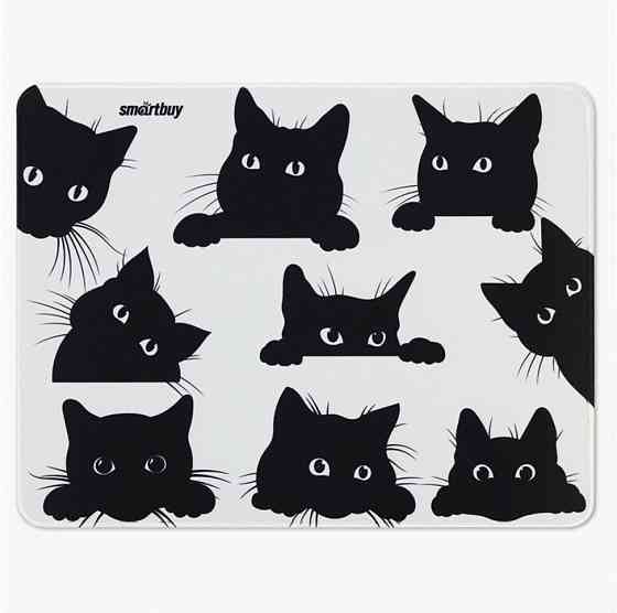 Коврик для мыши Smartbuy Cat-1, 360*270*3мм, ткань+резиновая основа, 365523 (арт-3639) Макеевка