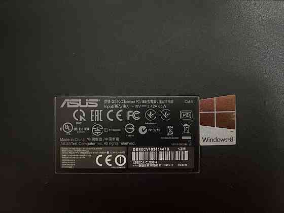 Ноутбук Asus x550c i3-3217u DDR3 6Gb SSD240Gb HDD320Gb Win10 с сенсорным экраном Донецк