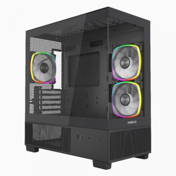 Компьютерный корпус Powercase Vision Micro M3b Tg Argb Black (Cvmmb-A3) (арт-9122) Макеевка