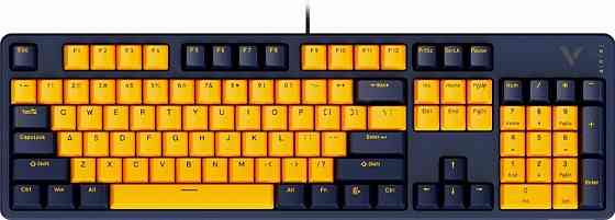 Клавиатура Rapoo V500pro-2024 Yellow/Blue (V500pro-2024/13150) (арт-6263) Макеевка