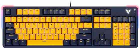 Клавиатура Rapoo V500pro-2024 Yellow/Blue (V500pro-2024/13150) (арт-6263) Макеевка