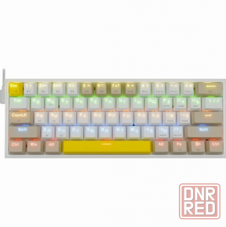 Клавиатура Redragon Fizz Ru (Sw +Red) механическая белый (72596) (арт-4258) Макеевка - изображение 1