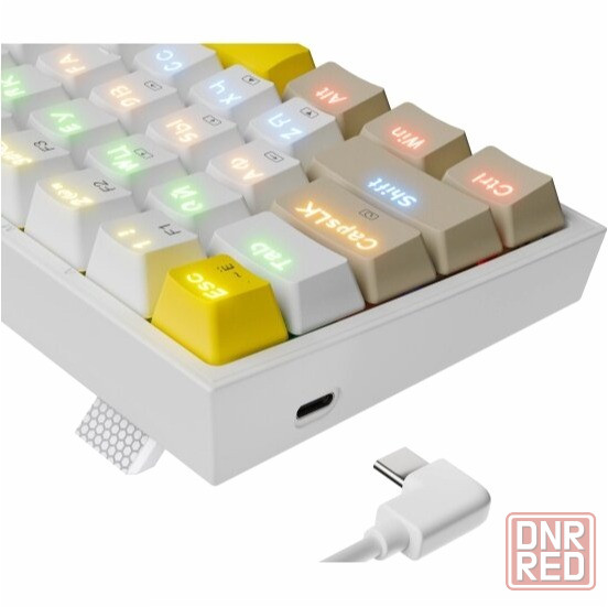 Клавиатура Redragon Fizz Ru (Sw +Red) механическая белый (72596) (арт-4258) Макеевка - изображение 2