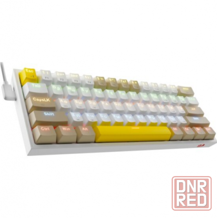 Клавиатура Redragon Fizz Ru (Sw +Red) механическая белый (72596) (арт-4258) Макеевка - изображение 3