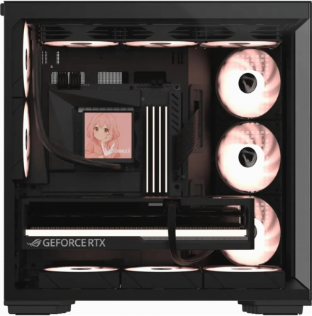 Корпус Formula Crystal Z7 черный без бп Atx 11x120mm 4x140mm (арт-8166) Макеевка