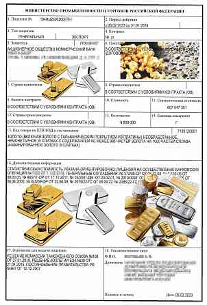 Лицензии Минпромторга и Экспортконтроля Москва