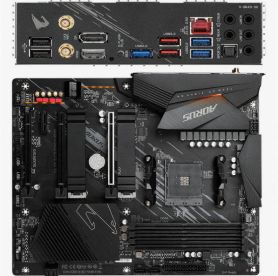 Материнская плата Gigabyte B550 Aorus Elite Ax V2 (B550 Aorus Elite Ax V2) (арт-4379) Макеевка