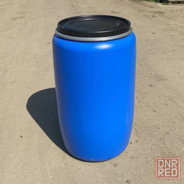 Бочки пластиковые для воды 227 л. (крышка + хомут) Донецк - изображение 1