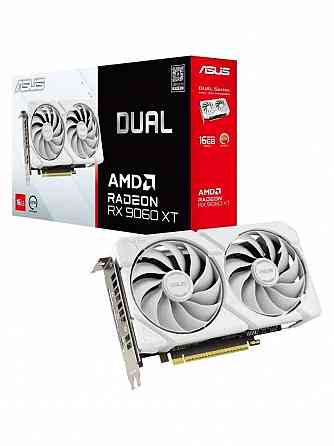 Видеокарта ASUS AMD Radeon RX 9060 XT 16 гб DUAL White Edition Новая Донецк