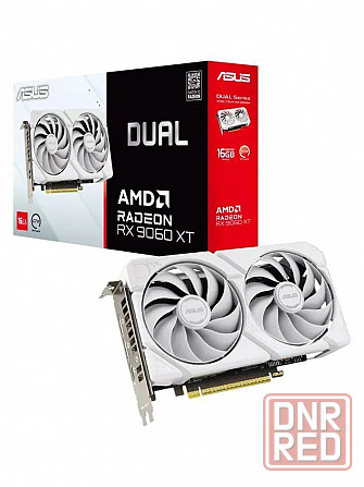 Видеокарта ASUS AMD Radeon RX 9060 XT 16 гб DUAL White Edition Новая Донецк - изображение 1