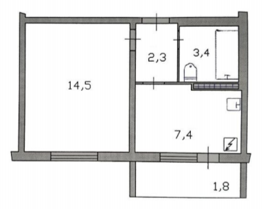 Продажа 1 - комнатной квартиры Энергодар