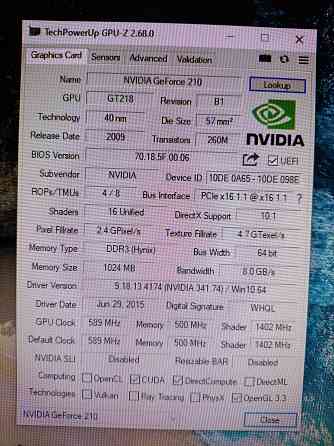 Видеокарта Afox G210 1Gb Ddr3 Макеевка
