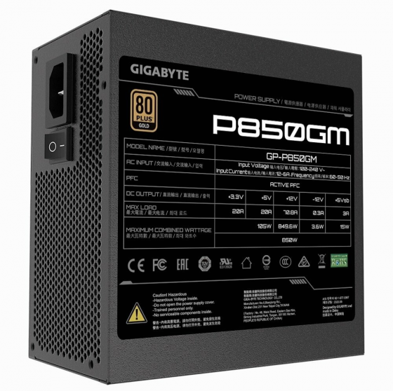 Блок питания Gigabyte Gp-P850gm, 80+ Gold (арт-8859) Макеевка