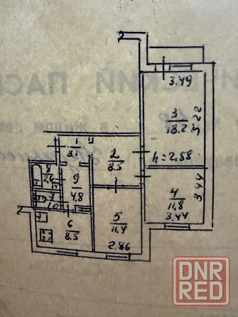 3-х комнатная квартира с холлом на Донском Донецк - изображение 1