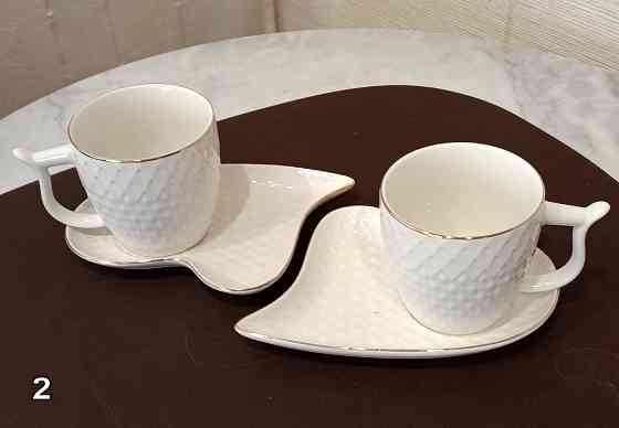 Набор чашек для чая, кофе из коллекции чайно-столовой посуды, "Коралл". Донецк