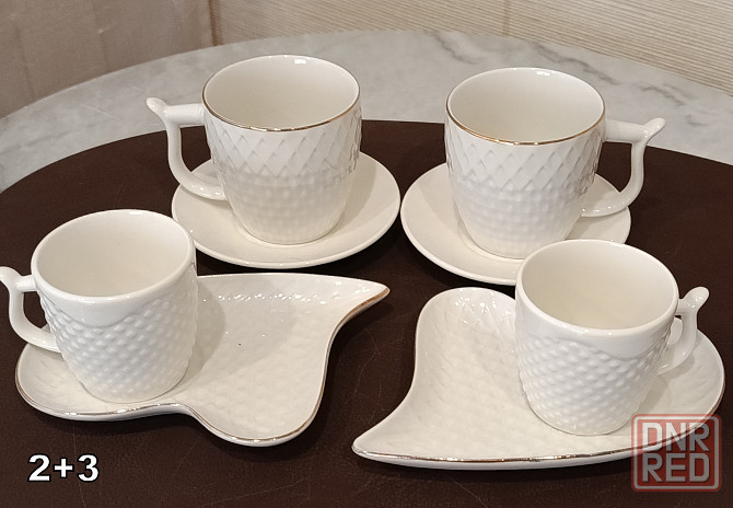 Набор чашек для чая, кофе из коллекции чайно-столовой посуды, "Коралл". Донецк - изображение 4