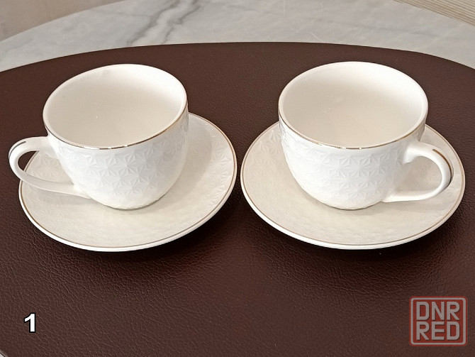 Набор чашек для чая, кофе из коллекции чайно-столовой посуды, "Коралл". Донецк - изображение 2