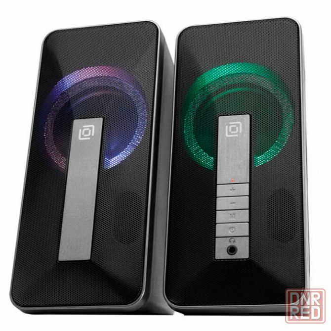 Колонки Bluetooth Oklick Ok-130, 2.0, Rgb-подстветка, черный (1458495) (арт-9748) Донецк - изображение 2