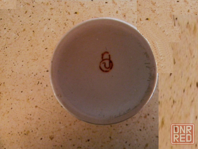 Стакан. перламутр. фарфор. фаянс. ссср Макеевка - изображение 3