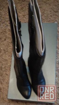 Сапоги демисезонные 38 размер. Натуральная кожа. Донецк - изображение 5