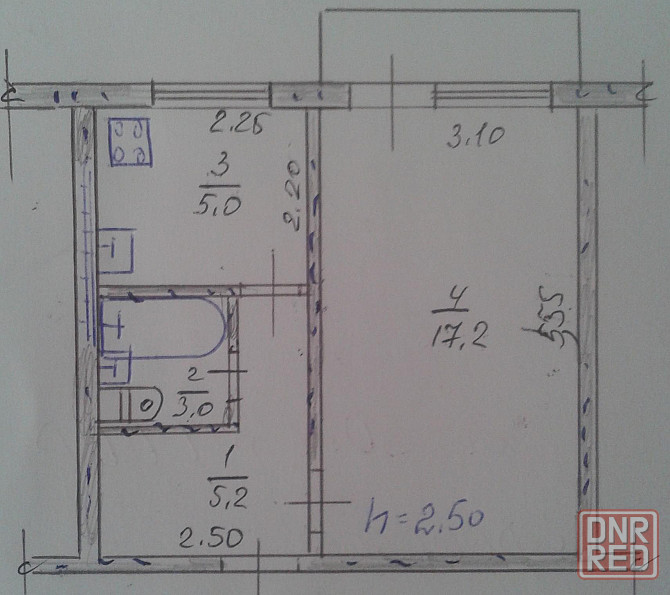 1 - комн. квартира, г. кировск (лнр) Кировск - изображение 1