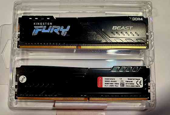 Оперативная память DDR4 Kingston fury beast 2x16gb Макеевка