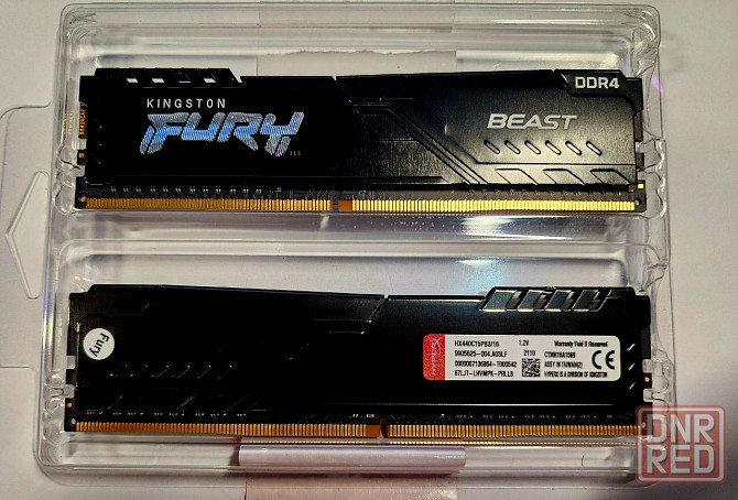 Оперативная память DDR4 Kingston fury beast 2x16gb Макеевка - изображение 1
