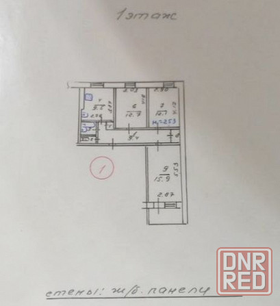 Продаётся просторная 3- комнатная квартира на Восточном, Левый берег. Мариуполь - изображение 5